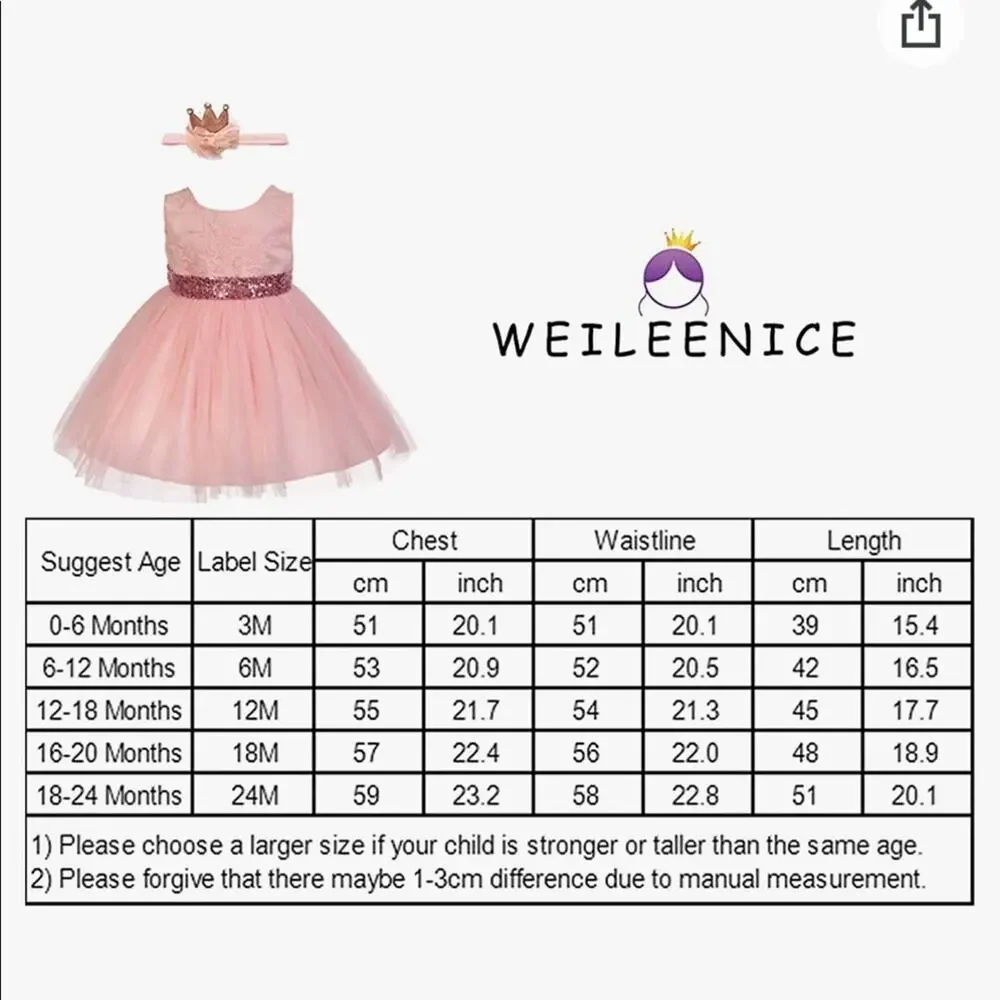 Special Occasion Little Girls Dress Size 12 months Tulle Sequin Flower Pageant